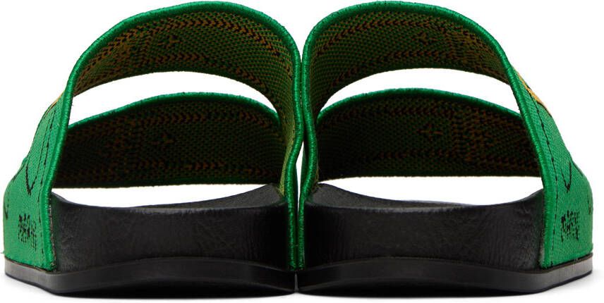 Marni Green Trompe L'oeil Sandals