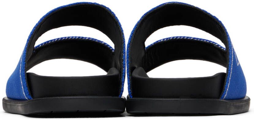 Marni Kids Blue Jacquard Sandals