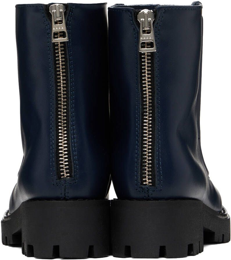 Marni Kids Navy & White Two Tone Boots