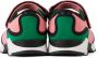 Marni Kids Pink & Green Velcro Scuba Sneakers - Thumbnail 2