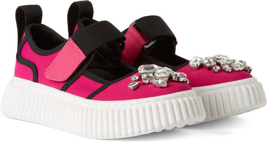 Marni Kids Pink Jewel Sneakers