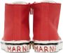 Marni Kids Red Canvas High Sneakers - Thumbnail 2