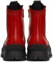 Marni Kids Red Leather Chelsea Boots - Thumbnail 2
