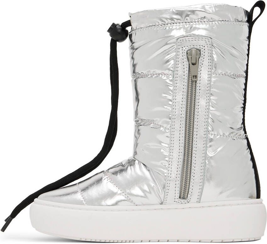 Marni Kids Silver Padded Boots