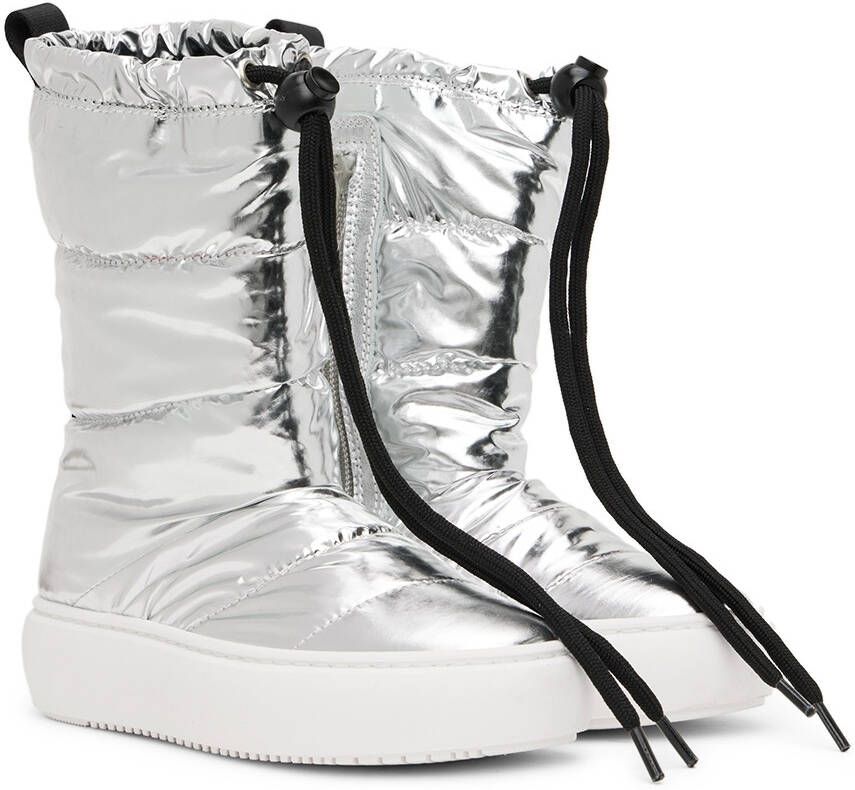 Marni Kids Silver Padded Boots