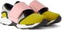 Marni Kids Yellow & White Scuba Sneakers - Thumbnail 4