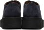 Marni Navy Suede Creeper Derbys - Thumbnail 4