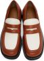 Marni Orange & Off-White Leather Loafers - Thumbnail 5