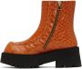 Marni Orange Zip Boots - Thumbnail 3