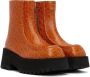 Marni Orange Zip Boots - Thumbnail 4