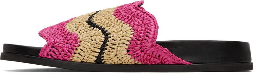 Marni Pink & Beige No Vacancy Inn Edition Fussbett Sandals