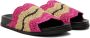 Marni Pink & Beige No Vacancy Inn Edition Fussbett Sandals - Thumbnail 4