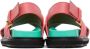Marni Pink & Blue Raffia Fussbett Sandals - Thumbnail 2