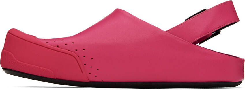 Marni Pink Fussbett Sabot Sandals