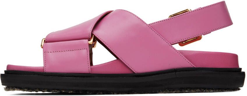 Marni Pink Fussbett Sandals