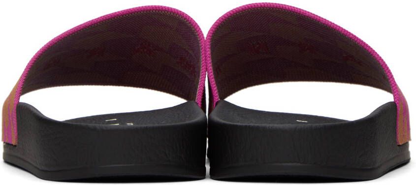 Marni Pink Logo Sandals