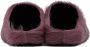 Marni Purple Calf-Hair Fussbett Sabot Loafers - Thumbnail 2