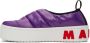 Marni Purple Puffed Nylon Slip-On Low Sneakers - Thumbnail 3