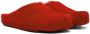 Marni Fussbet Sabot calf-hair slippers Red - Thumbnail 7