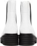 Marni White & Black Leather Chelsea Boots - Thumbnail 2