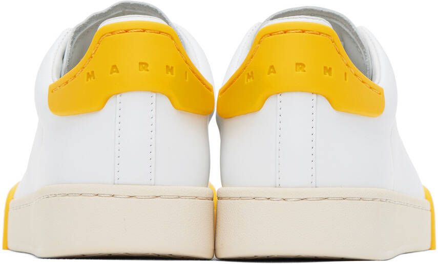 Marni White & Yellow Dada Bumper Sneakers