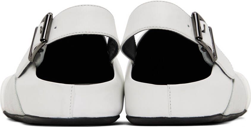 Marni White Fussbett Sabot Sandals
