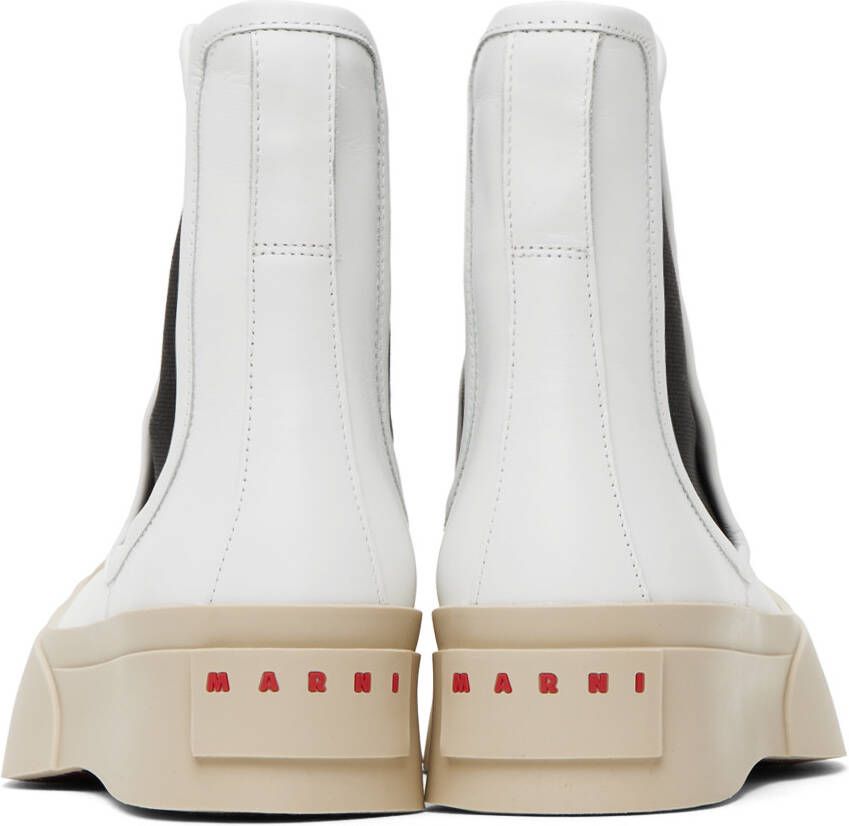 Marni White Pablo Chelsea Boots
