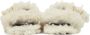 Marni White Shearling Fussbett Sandals - Thumbnail 2