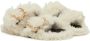 Marni White Shearling Fussbett Sandals - Thumbnail 4