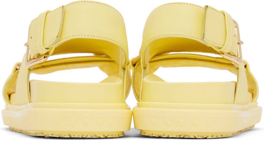 Marni Yellow Fussbett Sandals