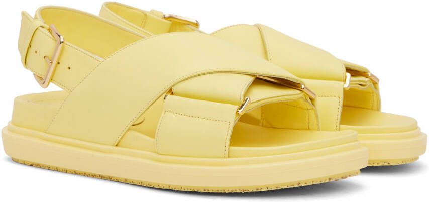 Marni Yellow Fussbett Sandals