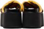 Marni Yellow Padded Nylon Platform Sandals - Thumbnail 4