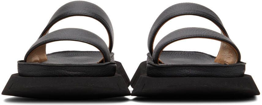 Marsèll Black Intagliato Sandals
