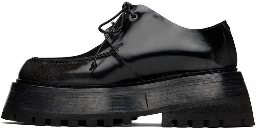 Marsèll Black Quadrarmato Derbys