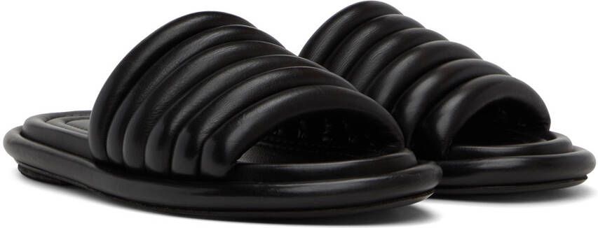 Marsèll Black Spalmata Flat Sandals