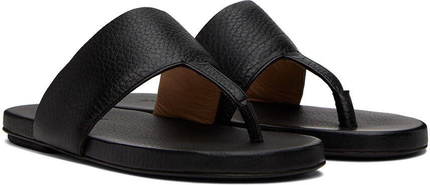 Marsèll Black Spanciata Flat Sandals