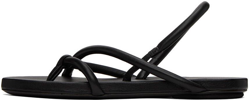 Marsèll Black Spanciata Flat Sandals