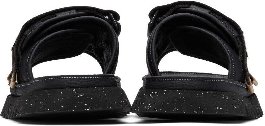 Marsèll Black Suicoke Edition Moto Sandals