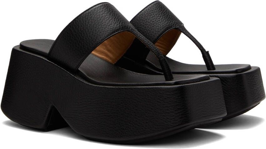 Marsèll Black Zeppo Infradito Sandals