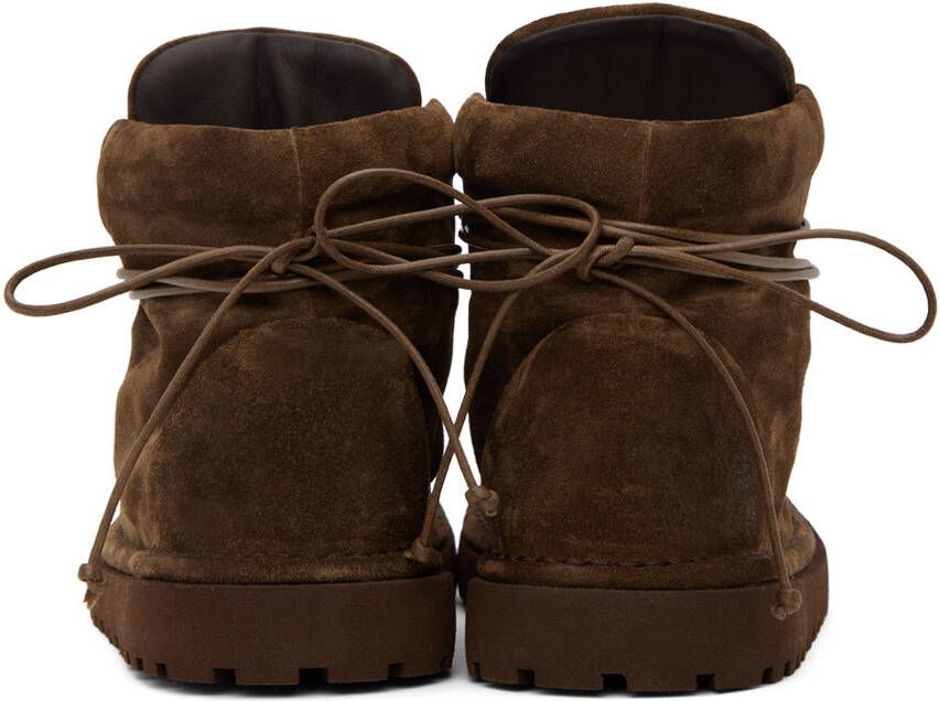Marsèll Brown Suede Lace-Up Boots
