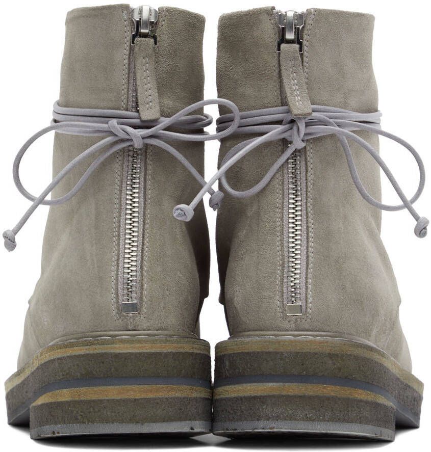 Marsèll Gray Suede Parrucca Boots