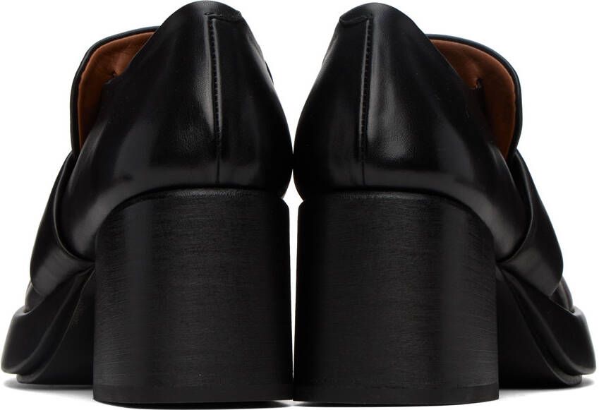 Marsèll SSENSE Exclusive Black Plattino Mocassino Heels