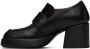 Marsèll SSENSE Exclusive Black Plattino Mocassino Heels - Thumbnail 3