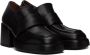 Marsèll SSENSE Exclusive Black Plattino Mocassino Heels - Thumbnail 4