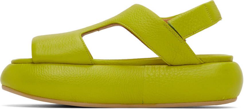 Marsèll SSENSE Exclusive Green Ciambellona Sandals
