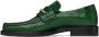 Martine Rose Green Square Toe Loafers - Thumbnail 3