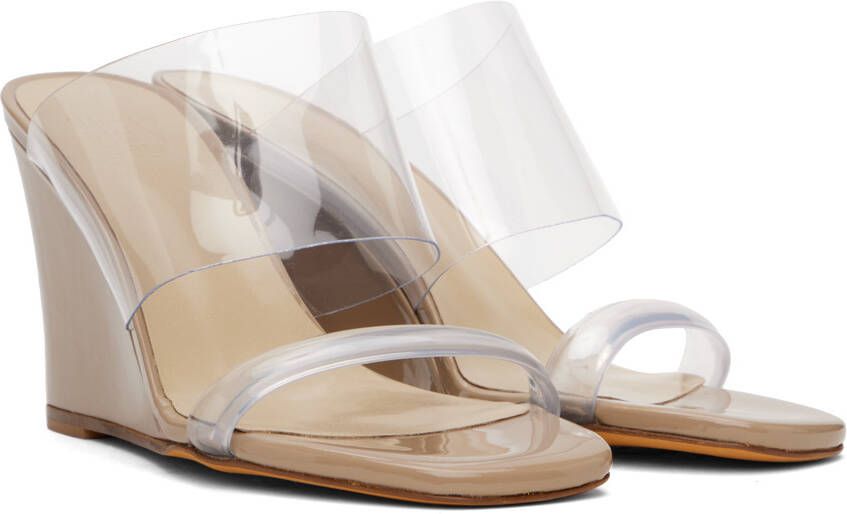 Maryam Nassir Zadeh Beige Olympia Heeled Sandals