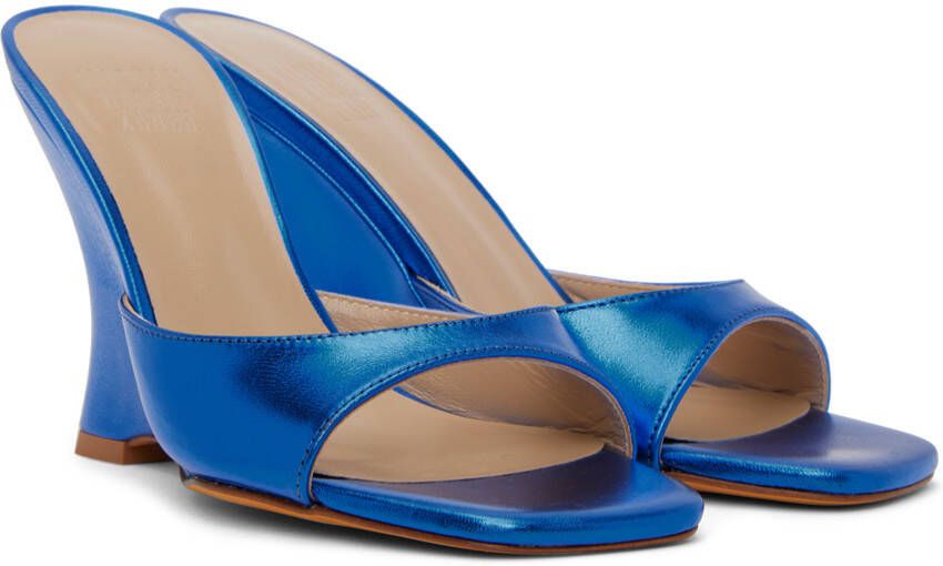 Maryam Nassir Zadeh Blue Lido Heeled Sandals