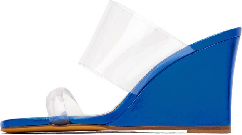 Maryam Nassir Zadeh SSENSE Exclusive Blue Olympia Heeled Sandals