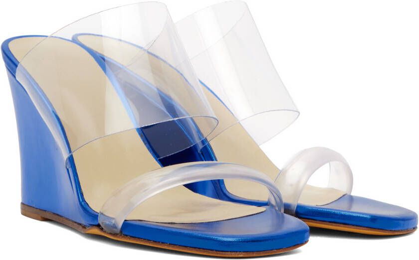 Maryam Nassir Zadeh SSENSE Exclusive Blue Olympia Heeled Sandals